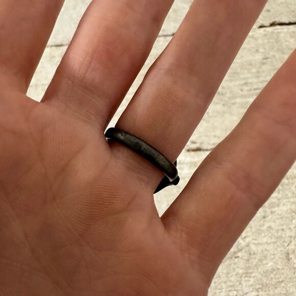 Vintage Sterling Taxco Amethyst Modernist Ring - Picture 7 of 10